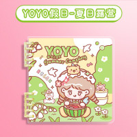 善知活页方方本YOYO假日系列可爱卡通手账本PVC方形活页本笔记本