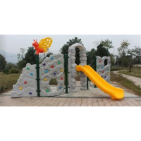 幼儿园户外游乐设施塑料攀岩系列塑料攀岩滑梯B型 RC 18401