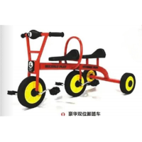 幼儿园户外游乐设施童车系列豪华双位脚踏车