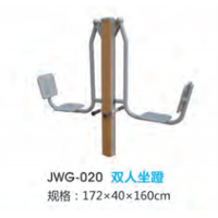 双人坐蹬塑木户外运动健身器材小区公园公共运动锻炼体育器械