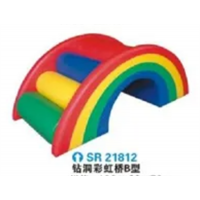 幼儿园户外游乐设施体育运动系列钻洞彩虹桥B型