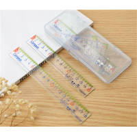 尺子透明刻度数学直尺美术15cm18cm数学文具