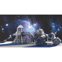幼儿园大型户外游乐设施宇宙滑梯系列CL-04401
