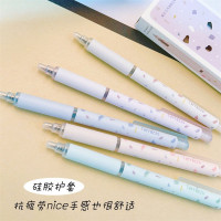 晨奇造物社新款 马卡龙石纹系列-ST全钢刀削珠头速干按动中性笔