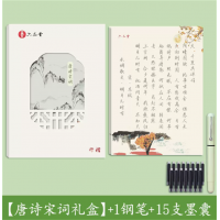 手写体字体漂亮钢笔硬笔书法临摹古诗词练字帖行书字帖练字行楷