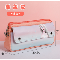 迪士尼儿童笔袋冰雪奇缘卡通油画大容量女文具袋创意铅笔袋批发