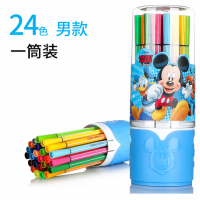 米老鼠米奇可水洗水彩笔儿童文具小学生绘画涂鸦彩笔