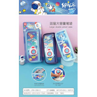 流行铅笔盒文具盒大容量儿童小学生初中新款网红高颜值简约可爱双层收纳包笔袋
