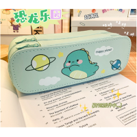 双层笔盒创意大容量学生卡通笔袋可爱多功能高颜值文具盒