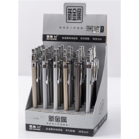 金属自动铅笔0.5/0.7mm铅芯笔芯学生简约按动笔办公活动铅笔批发