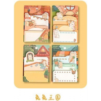 卡通便利贴彩色可爱便签贴办公文具便签本可撕学生创意便签纸