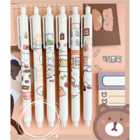 学生可擦中性笔批发可爱高颜值按动中性笔0.5子弹头蓝色热可擦笔