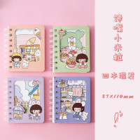 创意侧翻开窗线圈本小学生便携口袋记事本迷你笔记本