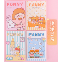 快乐日常系列32K本子批发卡通可爱A5软面抄小学生作业日记本
