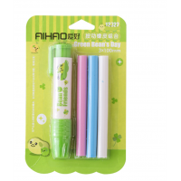动橡皮擦自带橡皮替芯小豆豆学生创意卡通绘画橡皮擦