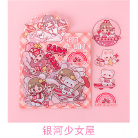 儿童卡通可爱贴纸批发ins少女心手账素材贴纸小朋友贴纸批发