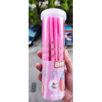 小学生洞洞铅笔批发HB原木铅笔儿童纠正握笔姿态文具用品三角铅笔