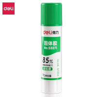 得力植物固体胶学生用大号高粘度胶办公财务用胶棒