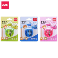 得力卷笔刀小学生小型便携式三角铅笔卷笔刀