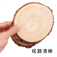 圣诞装饰木片影视拍摄松木片涂鸦绘画diy圆木片儿童玩具