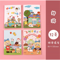 高颜值卡通可爱少女心小本子记事本便携式迷你笔记本小学生笔记本便携