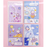 宇宙熊系列A55笔记本线圈本中小学生儿童日记本记事本高颜值本子