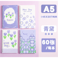 青黛系列卡通A5笔记本线圈本中小学生儿童日记本记事本高颜值本子