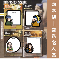 萌系名人画创意卡通异形便利贴手账签纸万事贴纸留言贴学生礼品便利贴