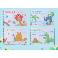 儿童a4加厚34张空白活页绘画本学生美术手绘本线圈图画本批发