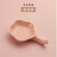 多功能陶瓷墨碟毛笔架笔洗笔搁水碟文房四宝盛墨汁用墨盒墨盘墨池