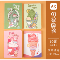 抹茶甜筒系列ins少女心卡通创意学生文具课堂笔记本记事本日记本A5车线本批发