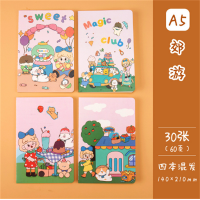 高颜值ins少女心卡通创意学生文具课堂笔记本记事本日记本A5车线本批发