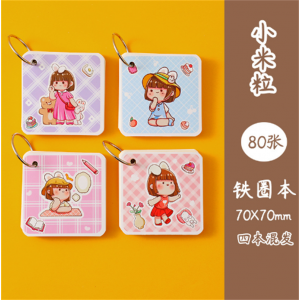 儿童mini迷你小铁圈本学生便捷口袋记事本作业登记单词记录活页笔记本批发