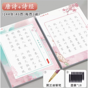硬笔书法练习字帖楷书字帖簪花小楷临摹字体漂亮钢笔古诗词练高中