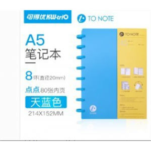 A5蘑菇扣活页记事本蘑菇孔手账本子新型创意办公t型孔 香菇头diy本册学生塑料磨砂本