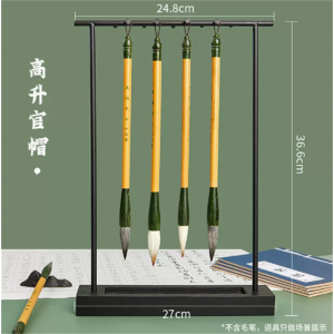 摆件创意笔搁实木笔架毛笔挂毛笔架笔挂学生文房四宝挂毛笔的笔架