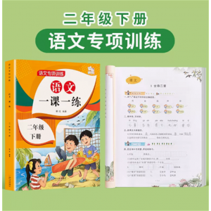 二年级下册一课一练语文专项训练同步练习2册部编人教版课本随堂测试