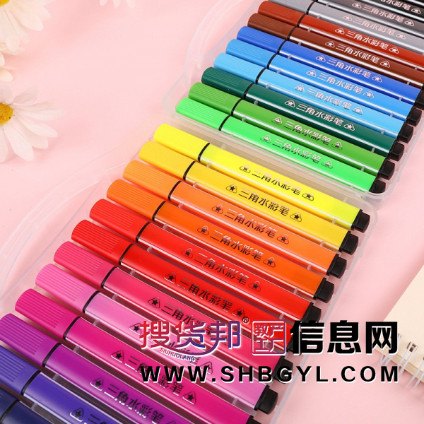 小学生水彩笔套装大容量儿童绘画笔12色图3