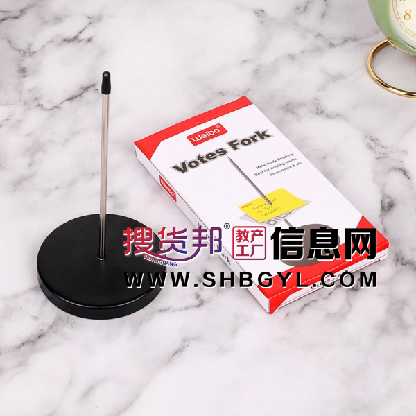 插单器装订条传票叉财务收银票据菜单不锈钢单针插盘夹单神器单据图1