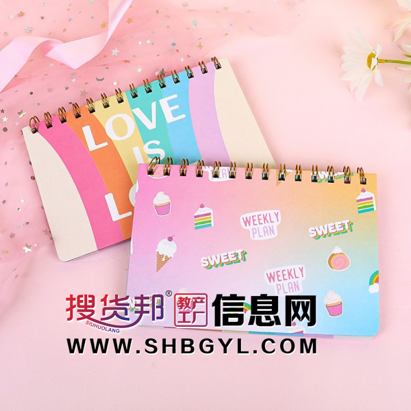 创意卡通线圈本学生彩虹便携小本子可爱儿童小礼品文具图3