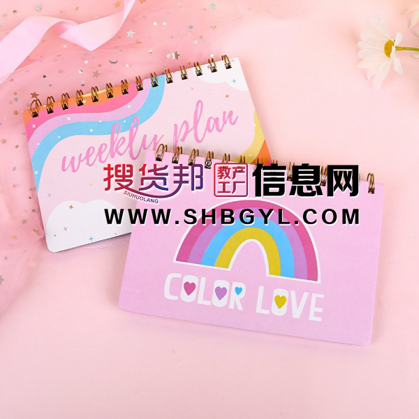 创意卡通线圈本学生彩虹便携小本子可爱儿童小礼品文具图2