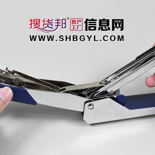 订书机轻巧耐用双槽轨道手握式订书机图2