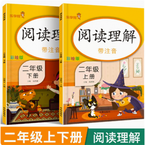 二年级上下册阅读理解强化训练人教版同步教材小学语文课外练习册