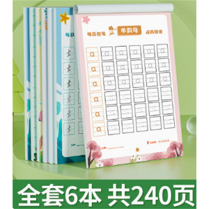 拼音描红本汉语拼音幼小衔接每日一练练字本字帖练教材全套初学者