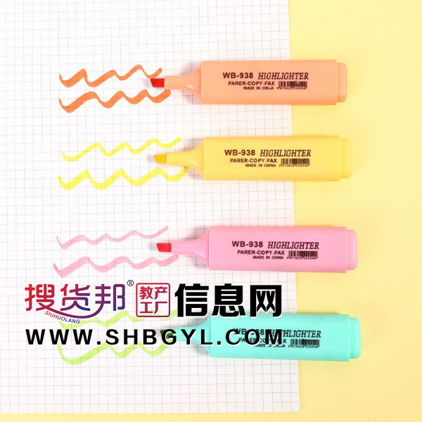 荧光标记笔学生用荧光笔标签笔彩色塑料小清新糖果色记号笔图2