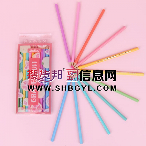 木质油性12色彩铅可爱儿童美术画画塑料包装涂鸦高级填色涂色图2