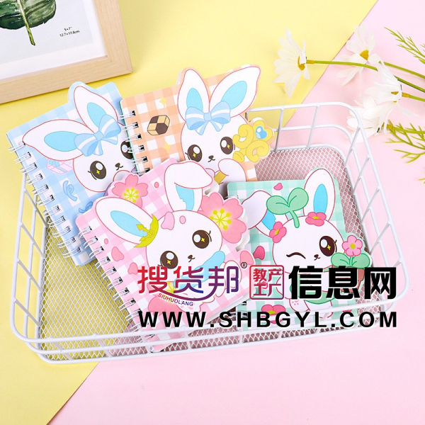 便携兔子笔记本可爱儿童创意卡通线圈本学生纸质小礼品文具礼物图3