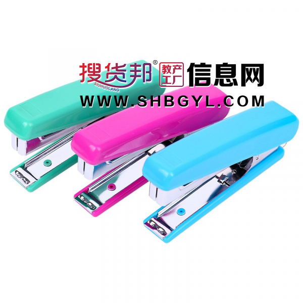 迷你订书机自带起订铲办公文具用品多功能便携标准钉订书器图1