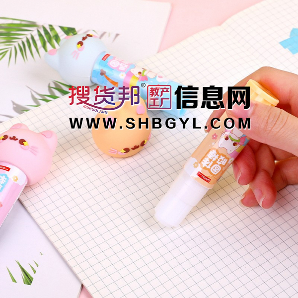 猫咪款pva固体胶小号办公用品卡通9克高粘度胶棒图2