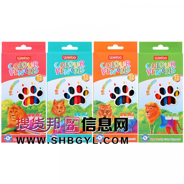 新款彩铅白杨木3角杆彩铅儿童彩色铅笔套装木质油性彩铅图1